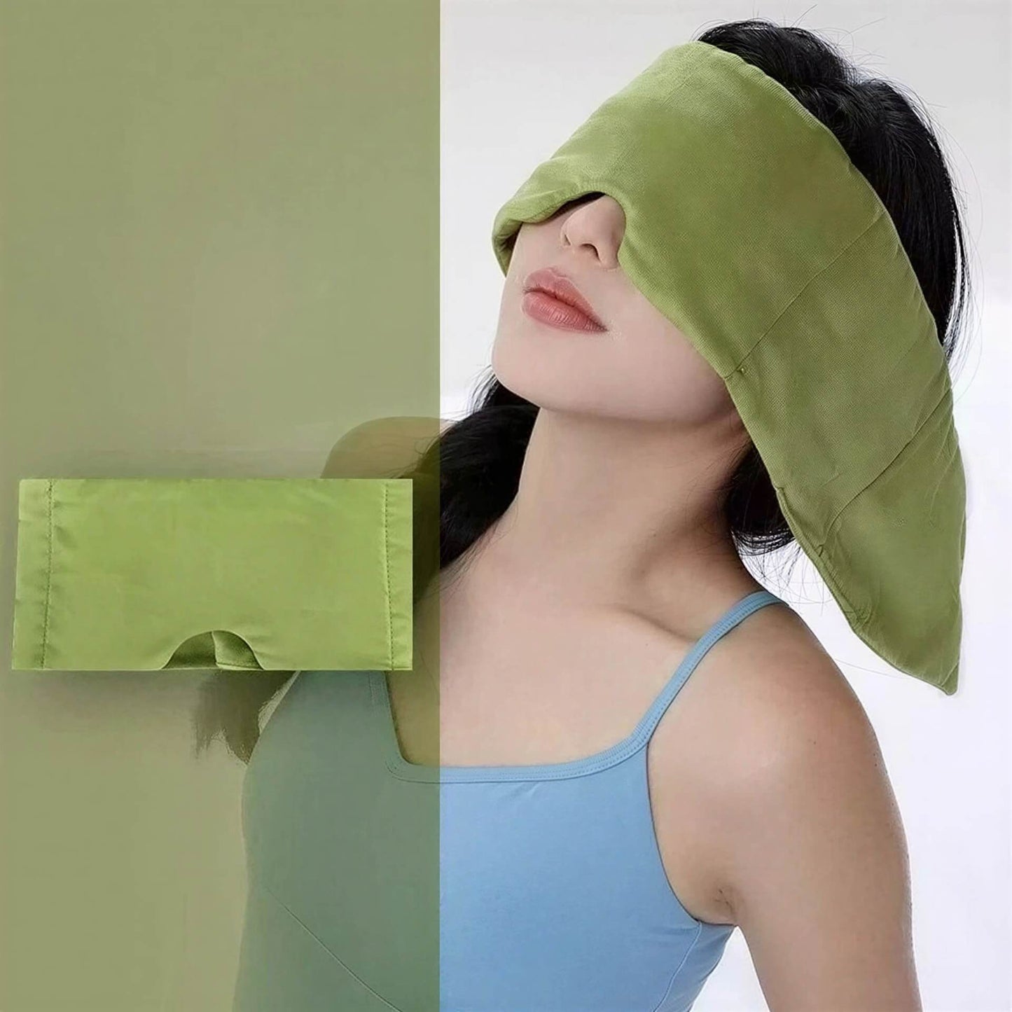 SleepShield™ Weighted Eyemask – 100% Blackout, Strap-Free Design for Deep Sleep and Side-Sleeping Comfort
