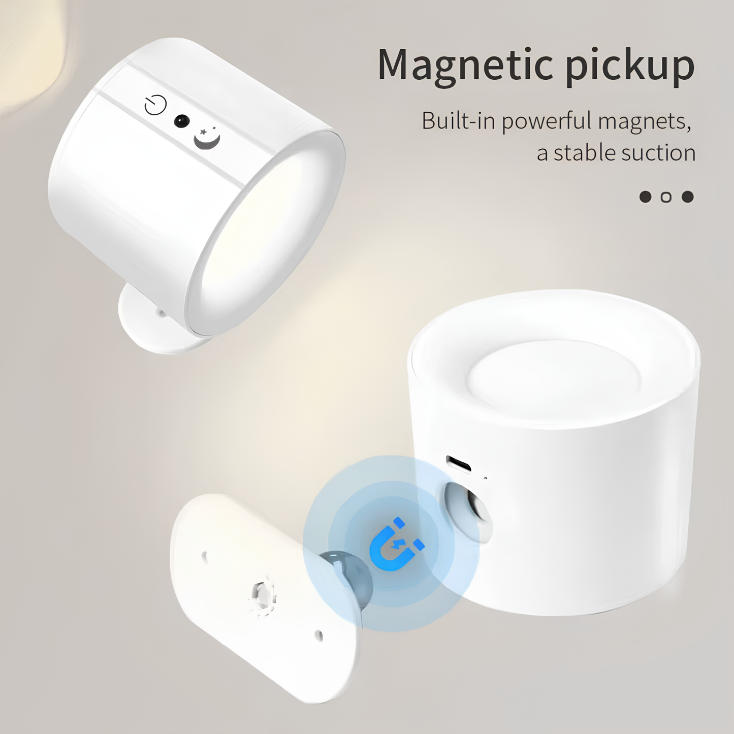 GlowFlex Touch Wall Lamp – Dual Head LED Light with Remote, 360° Rotation & USB Rechargeable Design