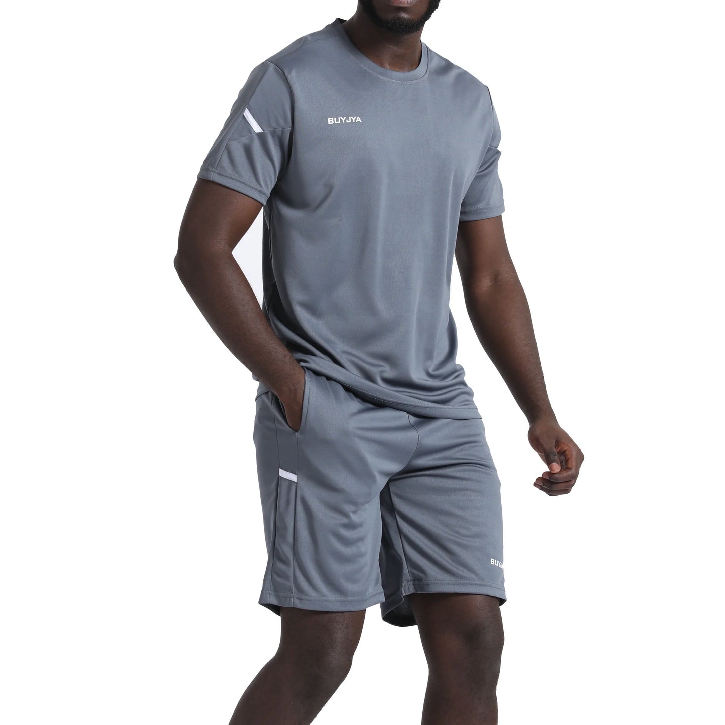 3Pack Men'S Workout Set Gym Clothes Active Shorts Shirt Set for Running Basketball Football and Daily Life,Size S-3XL