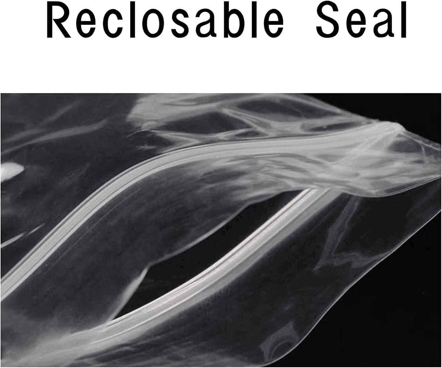 Clear Plastic Jewelery Bags 3" X 7" - 300 Pcs with Zipper and Hang Hole for Packaging Shipping & Incense